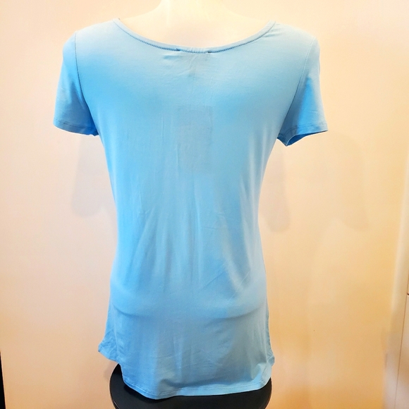 Orb Helena Crisscross Tee in Sky - Picture 5 of 7